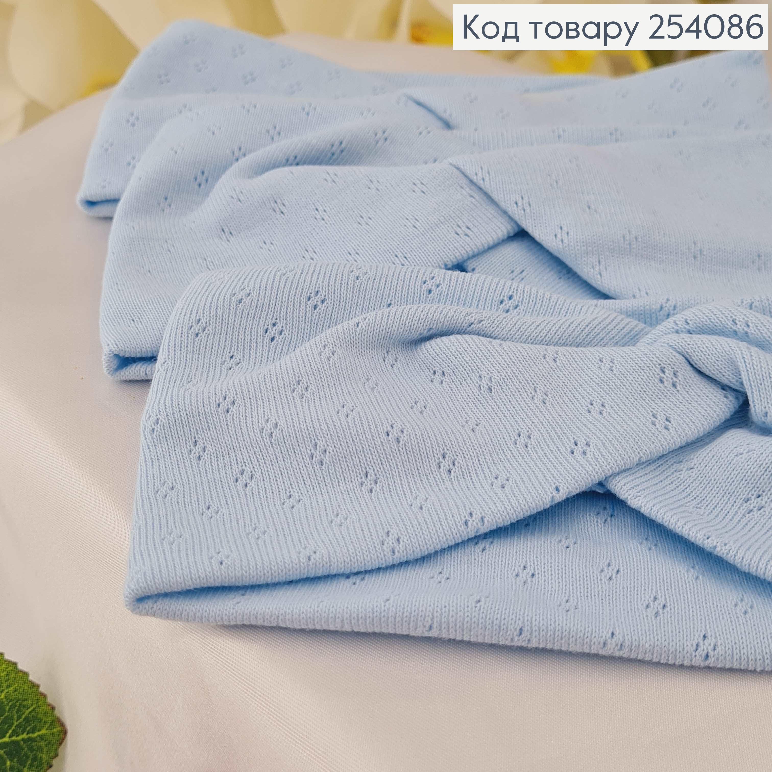 Повязка детская трикотаж(натур. ткан.) чалма ГОЛУБА, ручная работа. Украина (17*7,5см) 254086 фото 1