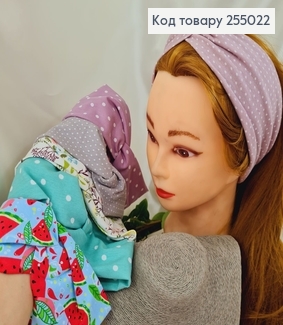 Повязка трикотаж (натуральная ткань) Чалма ЦВЕТЫ 9*21см, ручна яработа , Украина 255022 фото