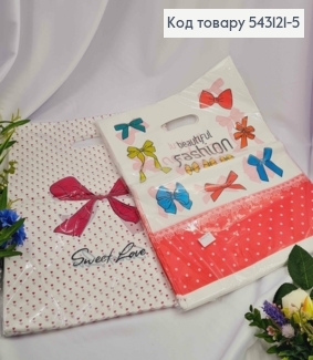 Пакет полиэтиленовый "БАНТИКИ", в ассорт, 39х30 см, 100 шт/уп 543121-5 фото