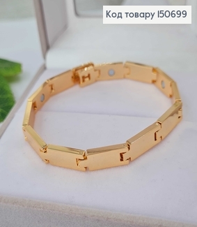 Браслет на руку, пластинками 0,7см, дл. 19.5см Xuping 18K 150699 фото