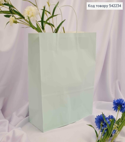 Пакет крафтовый 26*33*12см Небесный 542234 фото 1