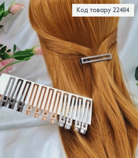 Заколка стрела, Металл, Прямоугольная, 6см, цвета в ассорт. 224114 фото