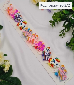 Набор детских резинок (20шт) ЕДИНОРОЖКИ в ассортименте, микрофибра, диаметр 2,5см 261272 фото