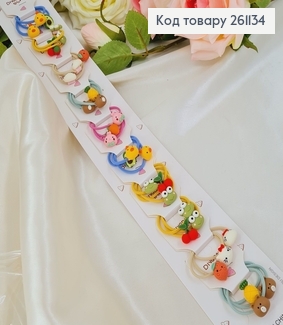 Резинка детская Фрукты, Зверюшки, 30шт./уп. 261134 фото