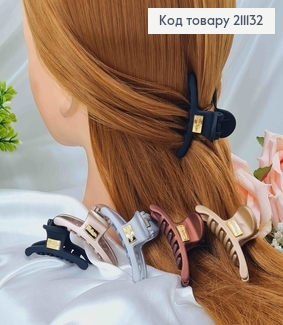 Краб пластик, долька, матовый, цвета в ассорт. 6см 211132 фото