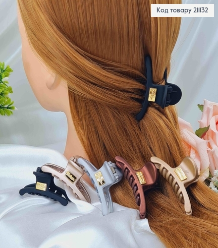 Краб пластик, долька, матовый, цвета в ассорт. 6см 211132 фото 1