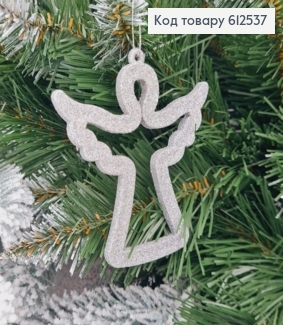 Новорічна фігура Янгол СРІБЛО, 9*9см, Україна 612537 фото