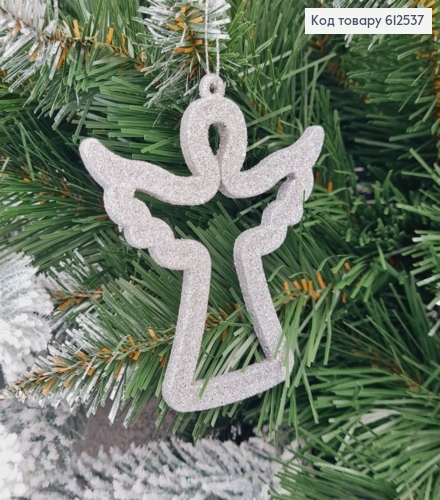 Новорічна фігура Янгол СРІБЛО, 9*9см, Україна 612537 фото 1