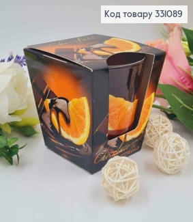 Аромасвічка стакан Chocolate & ORANGE, 115г/30год. горіння, Польща 331089 фото