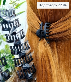 Краб пластик, матовий, "ПАВУЧОК", 4,5см, Чорного кольору 213314 фото