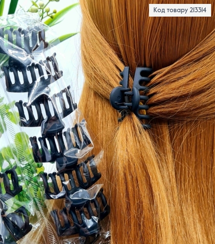 Краб пластик, матовый, "ПАУЧОК", 4,5см, Черного цвета 213314 фото 1