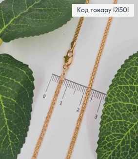 Цепочка плетения Бисмарк, ширина 2мм, длина 54см, Xuping 18К 121501 фото