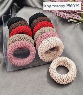 Резинка (12шт) микрофибра 4см темная "Тугая с ажуром"широкая в асорт 256029 фото