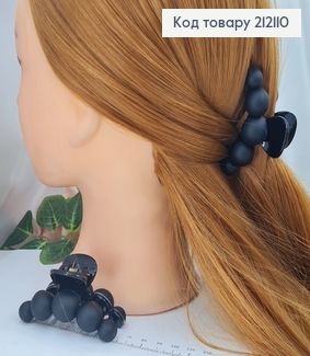 Краб пластик Дуга кульки 6,5см, чорний матовий 212110 фото