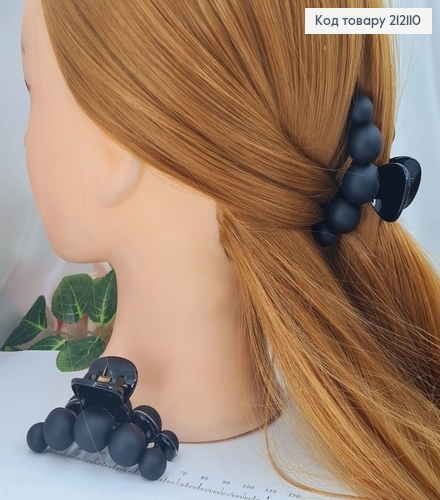 Краб платик Дуга шарики 6,5см, чорний матовой 212110 фото 1