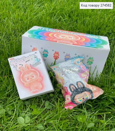 Брелок-сюрприз ЛАБУБУ, мягкая игрушка с коллекционной фигуркой  "Biginto Energy Labubu", 15см 274582 фото 1