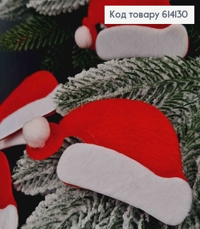 Шита іграшка на ялинку, Шапочка Санти, 10*5,5см 614130 фото