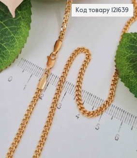 Цепочка Панцирное плетение, ширина 4мм, длина 50см Xuping 18K 121639 фото