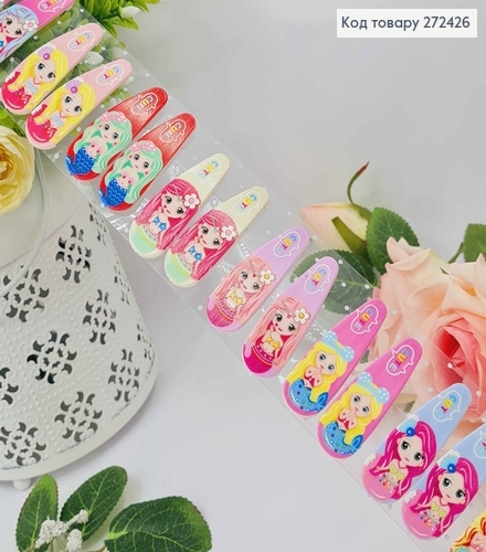 Набор детских заколок тик-так, С милыми Принцессами, 20шт/уп. 272426 фото 1