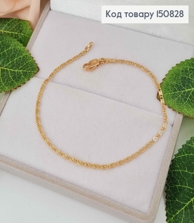 Браслет 2мм, длина 19см, плетение УЛИТКА, Xuping 18K 150828 фото