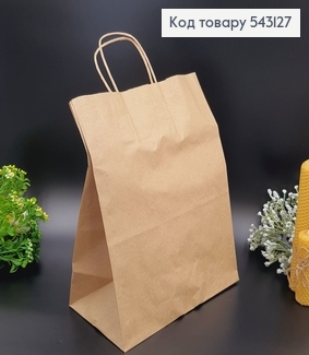 Пакет бумажный Крафт, 32,5х26х4см 543127 фото