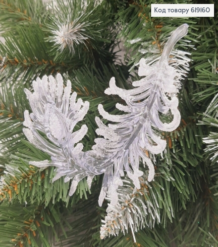 Новогодняя фигура Блеск Перо Прозрачное, 13,5*10см, Украина 619160 фото 1