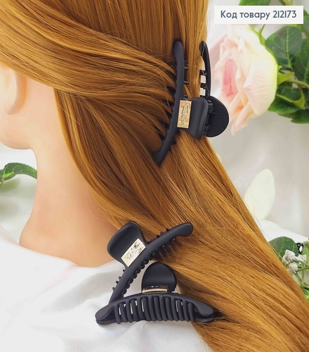 Краб пластик матовый, черный, крепкая 7,5см 212173 фото 1