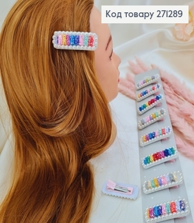 Заколка стрела детская с жемчужинами 10шт / уп 271289 фото