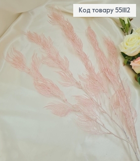 Искусственная ветвь розовая пластиковая на металлическом стержне 110 см. 551112 фото