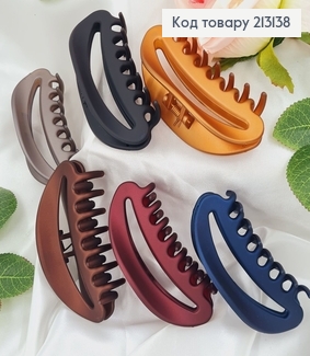 Краб пластик каучук матовий Овал, 9,5см в асорт. 213138 фото