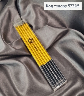 Свечки для торта Золотые 6шт/уп, 14см 573215 фото