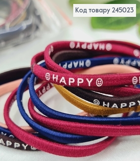 Резинка шнурок Happy в асс. 10 шт / уп. цена за уп. 245023 фото