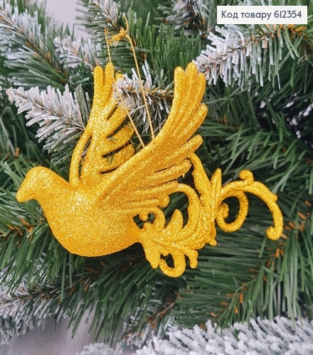 Новогодняя фигура Блеск Жарптица ЗОЛОТО,14*7см, Украина 612354 фото 1