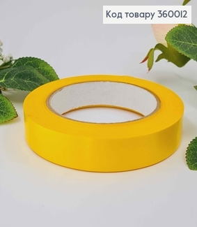 Лента полипропиленовая, ЖЕЛТАЯ, двусторонняя, шир. 2см, дл.21м. 360012 фото