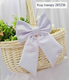 Повязка для корзины Бантик, цвета Белый на завязках, плотный атлас, 13*17см, ручная работа 283236 фото