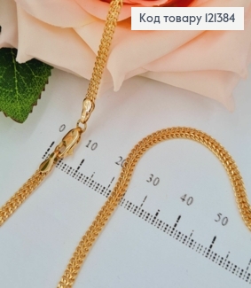 Цепочка, плетение питона, длина 50см. ширина 3,5мм, Xuping 18K 121384 фото