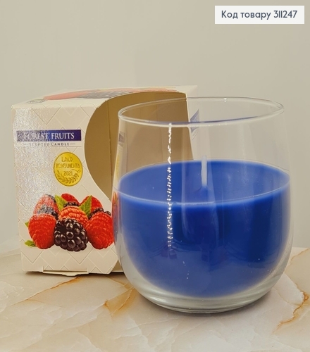 Аромасвечка стакан BISPOL Лесные ягоды 130 г/24 часов, 71-13 312069 фото 1