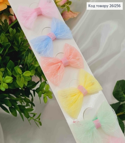 Набор детских резинок, бантик, блестящий, 10 шт/наб. 261256 фото 1