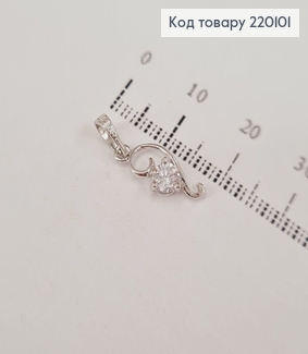 Кулон с камнем 0,4 см  родованное  Xuping 220101 фото