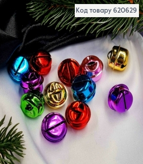 Набор колокольчиков, 12шт/уп, Яркого цвета, 2,1см 620629 фото