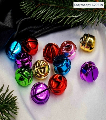 Набор колокольчиков, 12шт/уп, Яркого цвета, 2,1см 620629 фото 1