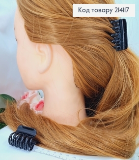 Краб пластик 4см, подвійний  чорний глянцевий  214117 фото