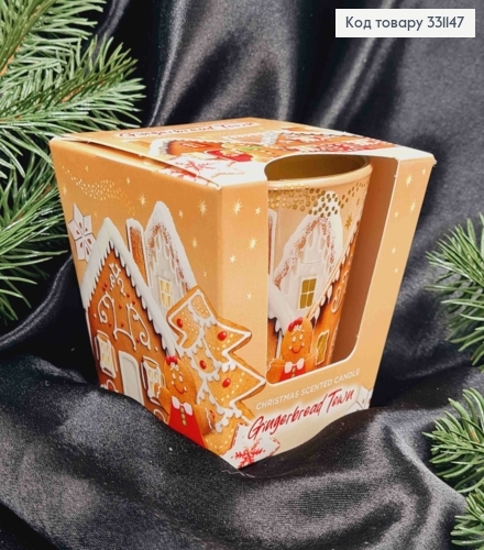 Аромасвечка стакан, 'Gingerbread Town' 15г/30год., BARTEK CANDLES, poland 331147 фото 1