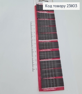 Заколка невидимка металл черная 6 см100 шт / уп  231103 фото