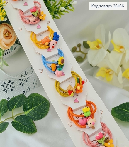 Резинка детская "Тройной микс" 30шт./уп. в ассорт. 261166 фото 1