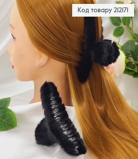 Краб пластик, Черный Пушистый, 11см 212171 фото