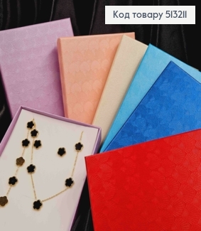 Коробка прямоугольная для наборов с тиснением "МУШЛИ" и Блеском, 18*14*3см, цвета в ассортименте. 513211 фото