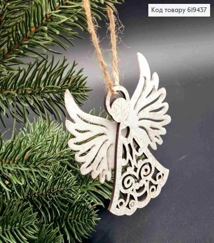 Іграшка  дерев'яна "ЯНГОЛ" з блиском, 8,5*8см, ручна робота, Україна 619437 фото 1