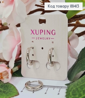 Серьги, Кольца, диаметр 1,5см, ширина 3мм, Xuping 181413 фото