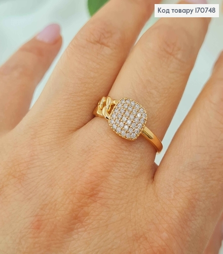 Кольцо "Разнообразие" в камнях, с цепочкой Xuping 18K 170748 фото 2